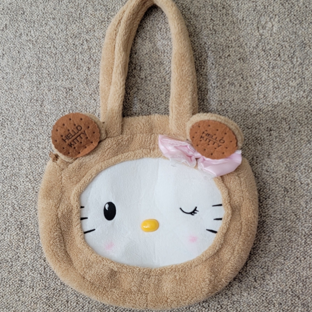 Hello Kitty Brown Plush Bag